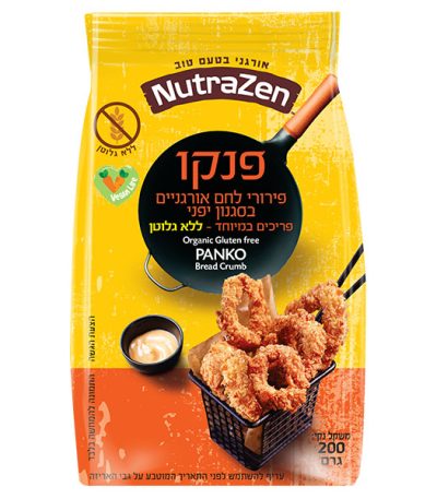 פירורי לחם פנקו אורגני ללא גלוטן NutraZen 200 גרם