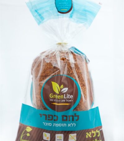 לחם כפרי ללא גלוטן ללא תוספת סוכר "גרין לייט"