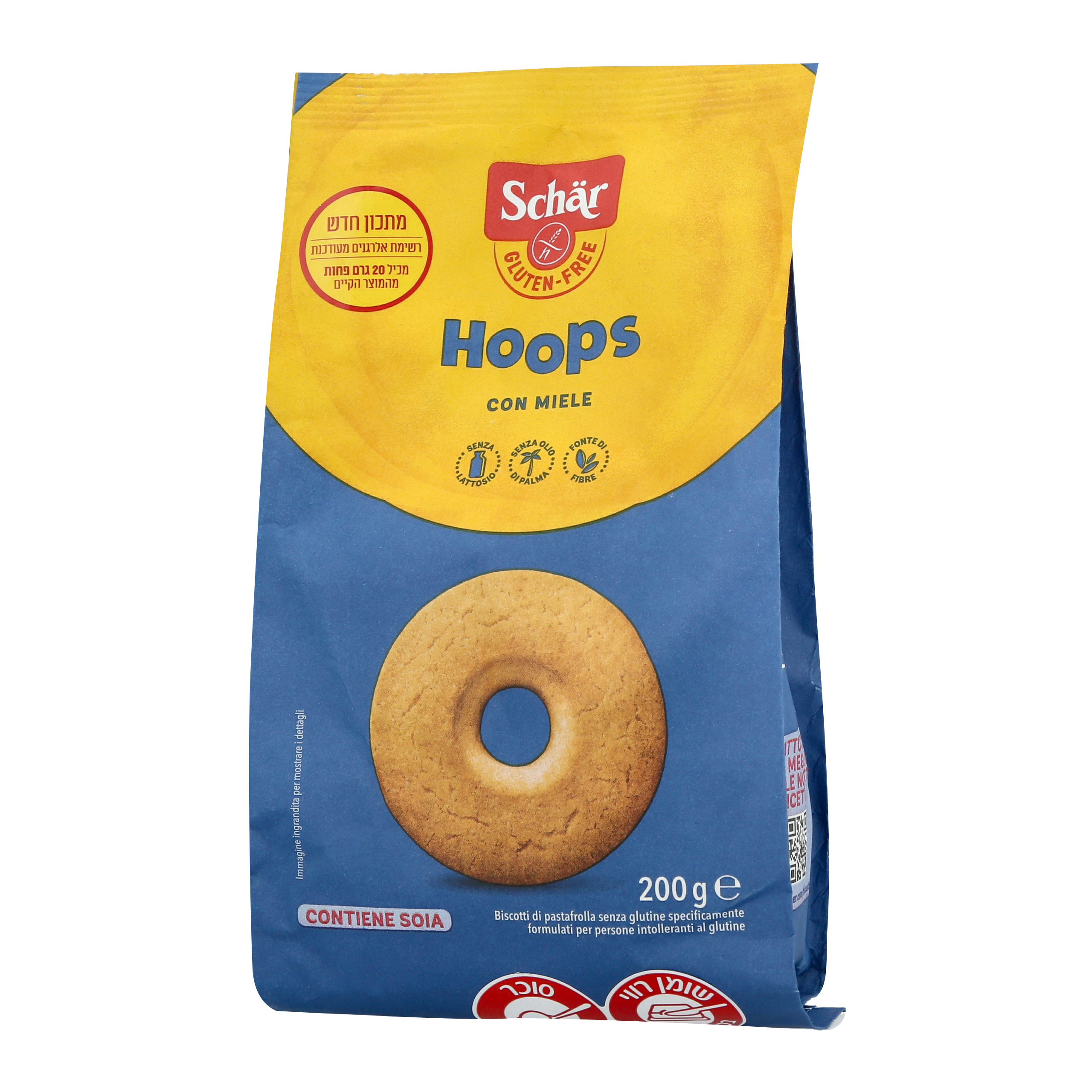 עוגיות הופס בטעם דבש schar 220 גרם עוגיות הופס בטעם דבש schar 220 גרם