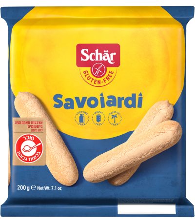 ביסקוטים ספוג ללא גלוטן schar 200 גרם
