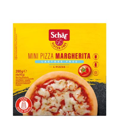 מיני פיצה ללא גלוטן קפוא 4 יחידות schar 280 גרם