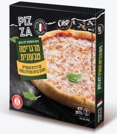 פיצה מרגריטה טבעונית ללא גלוטן Crisp 330 גרם